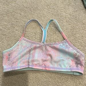 Ivivva girl mint bra top size 8